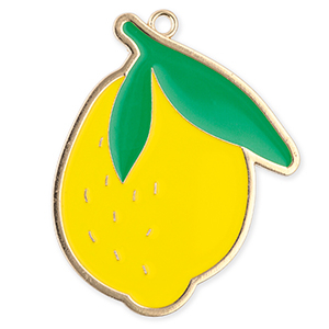 Anh&auml;nger Metall Lemon Gold-yellow-green