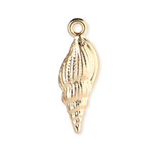 Anh&auml;nger Metall Shell Gold