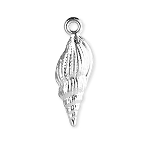Anh&auml;nger Metall Shell Silver