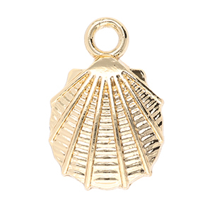 Anh&auml;nger Metall Shell Gold
