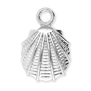 Anh&auml;nger Metall Shell Silver