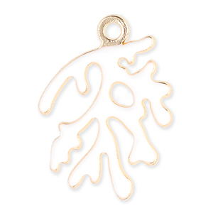 Anh&auml;nger Metall Coral Gold-white
