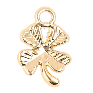 Anh&auml;nger Metall Clover Gold