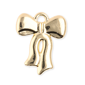 Anh&auml;nger Metall Bow Gold