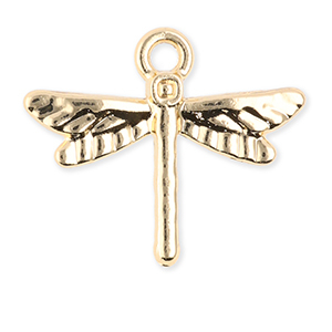 Anh&auml;nger Metall Dragonfly Gold