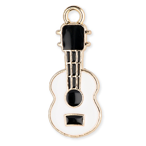 Anh&auml;nger Metall Guitar Gold-white-black