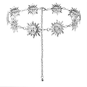 Bauchkettchen Sun Silver