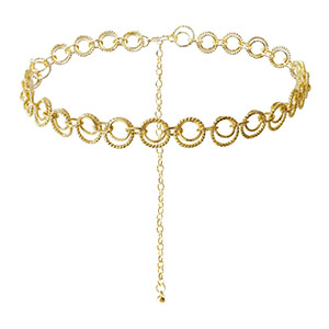 Bauchkettchen Double Ring Gold