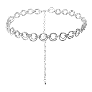 Bauchkettchen Double Ring Silver