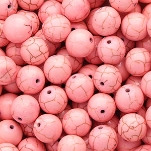 Keramik Perlen 12&nbsp;mm Pink