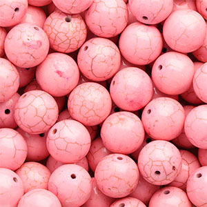 Keramik Perlen 16&nbsp;mm Pink
