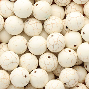 Keramik Perlen 16&nbsp;mm White