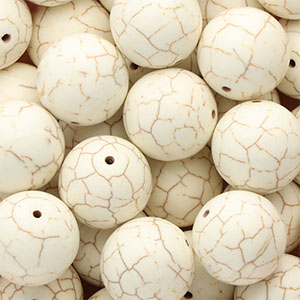Keramik Perlen 20&nbsp;mm White