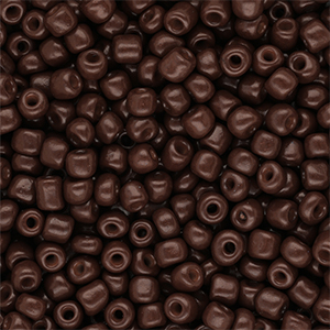Rocailles Perlen Glas 6/0 (4 mm) Dark brown