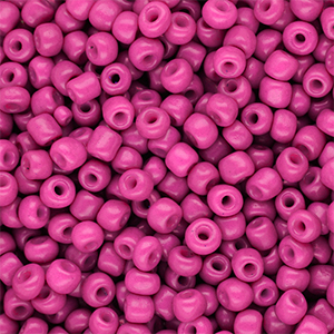 Rocailles Perlen Glas 6/0 (4 mm) Hot pink