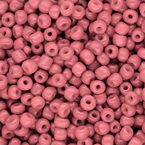 Rocailles Perlen Glas 6/0 (4 mm) Salmon pink