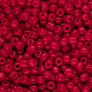 Rocailles Perlen Glas 6/0 (4 mm) Red
