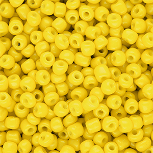 Rocailles Perlen Glas 6/0 (4 mm) Yellow