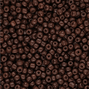 Rocailles Perlen Glas 8/0 (3 mm) Dark brown