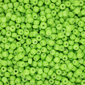 Rocailles Perlen Glas 8/0 (3 mm) Lime green