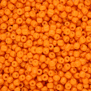 Rocailles Perlen Glas 8/0 (3 mm) Orange
