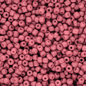 Rocailles Perlen Glas 8/0 (3 mm) Salmon pink