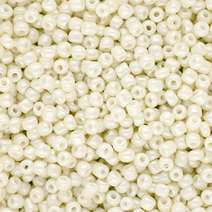 Rocailles Perlen Glas 8/0 (3 mm) Off white