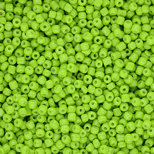 Rocailles Perlen Glas 12/0 (2 mm) Lime green