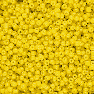 Rocailles Perlen Glas 12/0 (2 mm) Yellow
