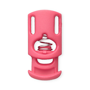 Farbiges Zubeh&ouml;r Kordelstopper Rectangle Pink