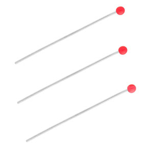 BY31&reg; Zubeh&ouml;r aus Stainless Steel - Rostfreiem Stahl Nietstifte with Ball 35 mm Silver-red