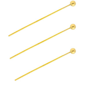 BY31&reg; Zubeh&ouml;r aus Stainless Steel - Rostfreiem Stahl Nietstifte with Ball 35 mm Gold