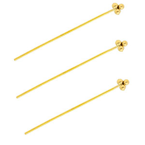 BY31&reg; Zubeh&ouml;r aus Stainless Steel - Rostfreiem Stahl Nietstifte with Spheres 35 mm Gold