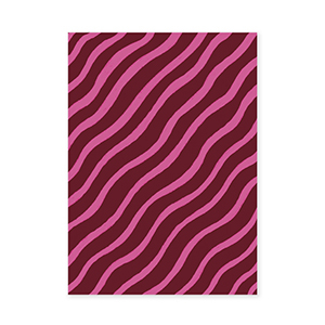 BY31&reg; Karten f&uuml;r Schmuck Flowing Lines Bordeaux red-fuchsia