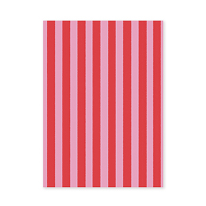 BY31&reg; Karten f&uuml;r Schmuck Straight Lines Red-pink