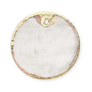 Anh&auml;nger Muschel Special Round Off white-gold