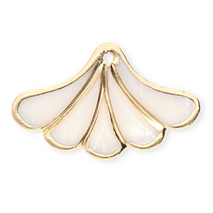 Anh&auml;nger Muschel Special Fan White-gold