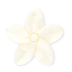 Anh&auml;nger Muschel Special Flower White