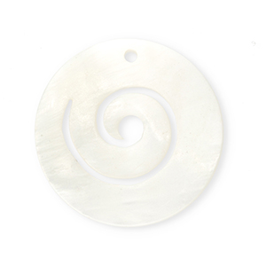 Anh&auml;nger Muschel Special Spiral White