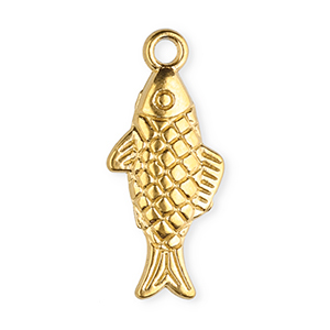 Anh&auml;nger aus Stainless Steel - Rostfreiem Stahl Fish Gold