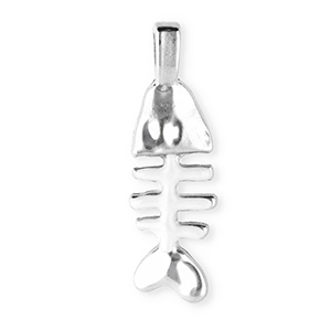 Anh&auml;nger aus Stainless Steel - Rostfreiem Stahl Fishbone Silver