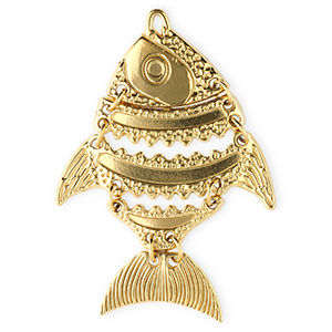 Anh&auml;nger aus Stainless Steel - Rostfreiem Stahl Fish Gold