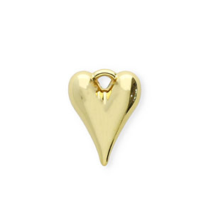Anh&auml;nger Acryl Heart Gold