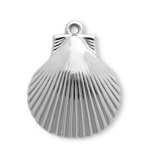 Anh&auml;nger Acryl Shell Silver