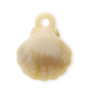 Anh&auml;nger Acryl Shell Beige-brown-white