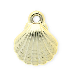 Anh&auml;nger Acryl Shell Gold