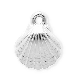 Anh&auml;nger Acryl Shell Silver