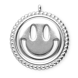 BY31&reg; Anh&auml;nger aus Stainless Steel - Rostfreiem Stahl Smiley Silver