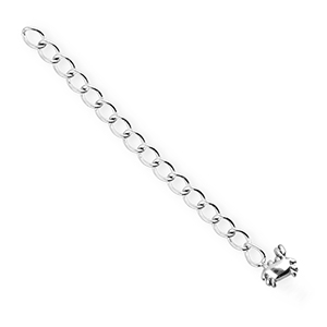BY31&reg; Zubeh&ouml;r aus Stainless Steel - Rostfreiem Stahl Verl&auml;ngerungsketten Set Crab Silver