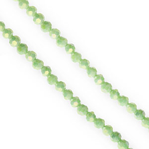 Facetten Top Glas Perlen Round 4&nbsp;mm Light green-AB coating